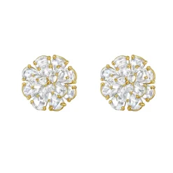Tuberose Diamond Stud Earrings