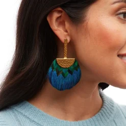 Tucket Blue Grecian Earring