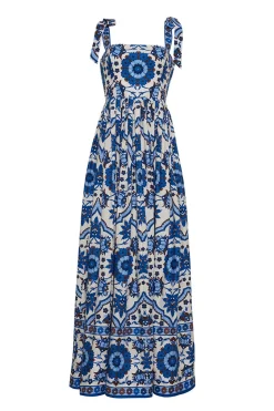 Tula Maxi Dress in Mystic Blue
