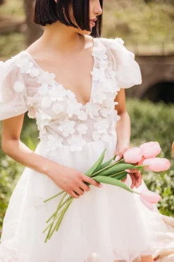 Tulip Dress in Ivory