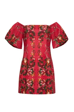 Tully Mini Dress in Gemma Scarf Pink