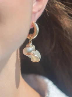 Turbo Shell Charm in White