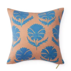 Turquoise Daisy Suzani Pillow