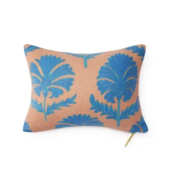 Turquoise Daisy Suzani Pillow