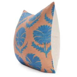 Turquoise Daisy Suzani Pillow