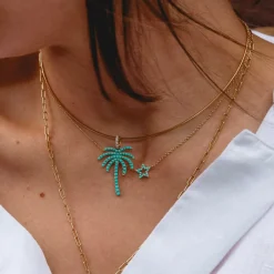 Turquoise Star Charm Necklace