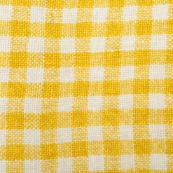 Two-Tone Gingham Napkins in Natural & Aqua, Set of 4