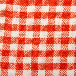 Two-Tone Gingham Napkins in Natural & Aqua, Set of 4