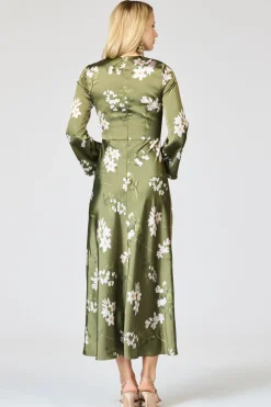 Tyra Dress in Moss Formosa