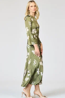 Tyra Dress in Moss Formosa
