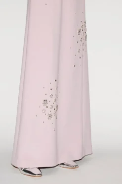 Tyra Gown Lilac Pink Embellished Crepe