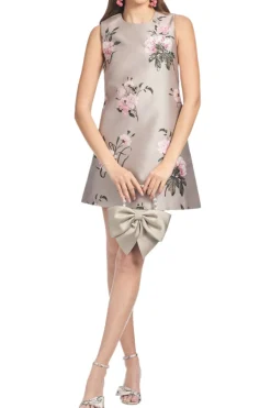 Uma Dress in Pewter English Rose