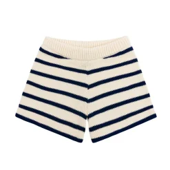 Unisex Breton Stripe Knit Short