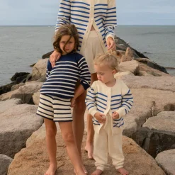 Unisex Breton Stripe Knit Short