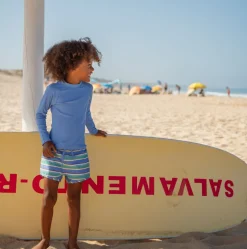 Unisex Lagoon Blue Long Sleeve Rashguard