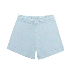 Unisex Light Blue Knit Short