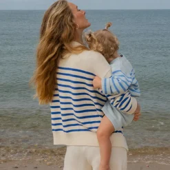 Unisex Light Blue Knit Short