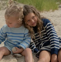 Unisex Light Blue Knit Short