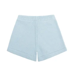 Unisex Light Blue Knit Short