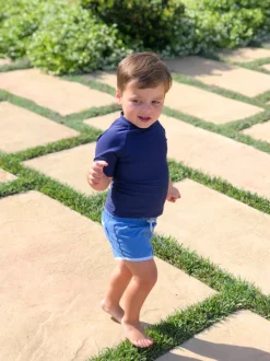 Unisex Short-Sleeve Rashguard in Navy