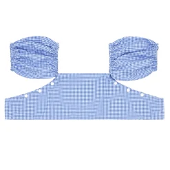 Unisex Sky Blue Gingham Puddle Jumper Cover