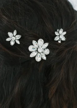 Vada Bobby Pin Set in Crystal