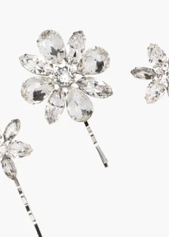 Vada Bobby Pin Set in Crystal