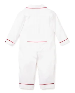 Valentine’s Collection Romper with Heart Embroidery