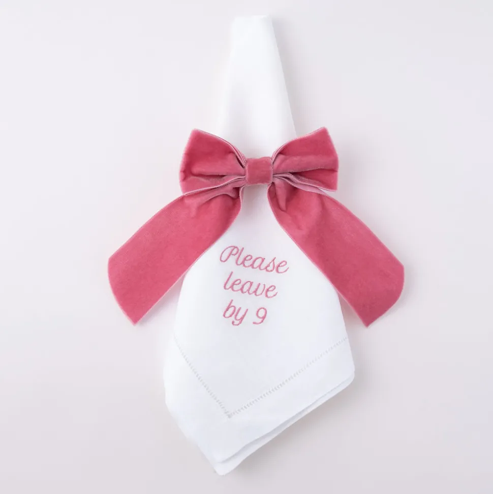 Velvet Napkin Bow