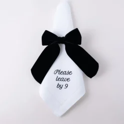 Velvet Napkin Bow