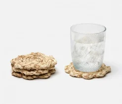 Vera Bleached Flower Coasters