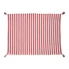 Vera Stripe Placemat in Red