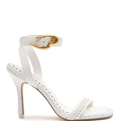 Verona Sandal in White Leather
