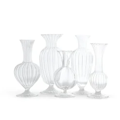 Verre Fluted Vase, Set of 5