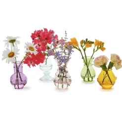 Verre Hand-Blown Bud Vase, Set of 5