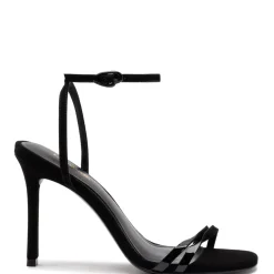 Vesper Sandal in Black Suede
