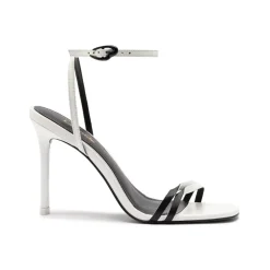 Vesper Sandal in White Leather