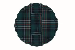 Vidro Green Tartan Napkin and Placemat, Set of 2