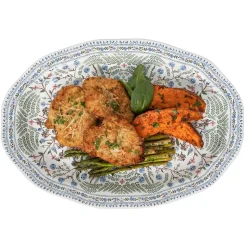 Villa Seville 17" Platter in Chambray