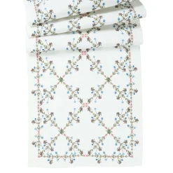 Villa Seville 18" x 90" Table Runner in Chambray