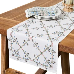 Villa Seville 18" x 90" Table Runner in Chambray