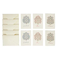 Villa Seville Note Card Assorted Set of 6 in Chambray