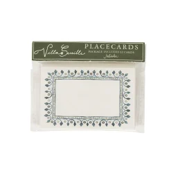 Villa Seville Place Card, Set of 12 in Chambray