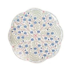 Villa Seville Scalloped Dessert/Salad Plate in Chambray