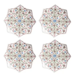 Villa Seville Scalloped Side/Cocktail Plate in Chambray, Set of 4