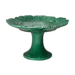 Vine Leaf Cake Stand in Green