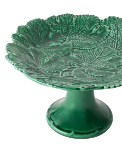 Vine Leaf Cake Stand in Green