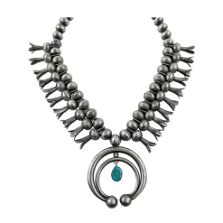 Vintage Navajo Squash With Blue Gem