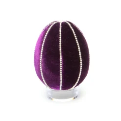 Violet Crystal Trimmed Egg