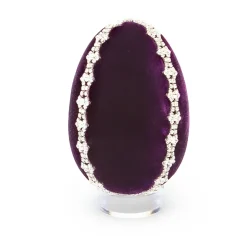 Violet Crystal Trimmed Egg